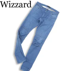 Wizzard ウィザード 通年★ 立体裁断 ストレッチ スキニー バイカー デニム パンツ ジーンズ 日本製 Sz.3 メンズのサムネイル