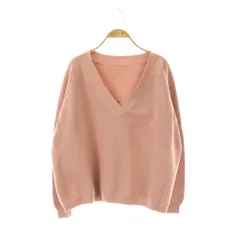 ドゥーズィエムクラス DEUXIEME CLASSE ミドルゲージニット セーター Vネック ピンク /DF ■OS