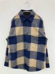 UNIQLO ユニクロ ブルゾン S ブルー チェック柄 フードなし ボタン留め