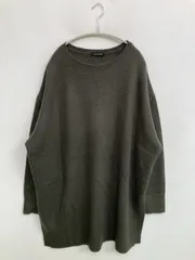 AMERICAN HOLIC アメリカンホリック ニット/セーター F グレー ナイロン 無地 ロング丈 長袖 クルーネック(丸首)