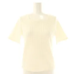 ポールカ PAULE KA スクエアネック リブショートスリーブカットソー 半袖 S 白 ホワイト /AT ■OSのサムネイル