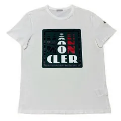 モンクレール　プリントロゴ　Tシャツ　XL ホワイト　国内正規品 5S340