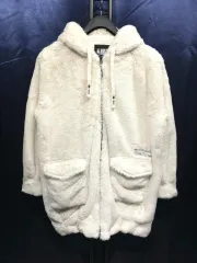 NBA レディース LA Lakers ボアファー フリース ロング フーディー ジップアップ S(L)