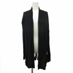 リフレクト Reflect カーディガン ニット 絹 シルク カシミヤ混 長袖 ロング 9 黒 ブラック /XZ ■ECE003