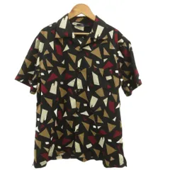 チャオパニック CIAOPANIC シャツ 半袖 総柄 M 黒 ブラック ベージュ /XZ ■ECC002