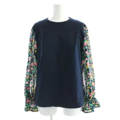ミュベール muveil カットソー トップス 長袖 38 紺 ネイビー 花柄 /APのサムネイル