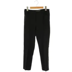 セオリーリュクス theory luxe CRUNCH テーパードパンツ リネン 36 ブラック /HK ■OS