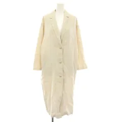 エヴァムエヴァ evam eva ロングテーラードジャケット long tailored jacket シングル アウター 麻 リネン 1 アイボリー E201T035 /YTのサムネイル