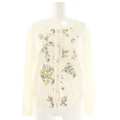 ユキトリイ YUKI TORII カーディガン ニット 40 オフホワイト マルチカラー /ES ■GY60