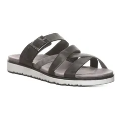 ベアパウ レディース シューズ サンダル Bearpaw Rhodes Womenstrappy Slide Sandals Black ブラックのサムネイル