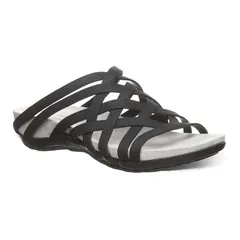 ベアパウ レディース シューズ サンダル Bearpaw Zinnia Womenstrappy Slide Sandals Black ブラックのサムネイル