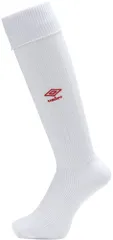 デサント DESCENTE サッカー ストッキング メンズ 25-27cm ソックス 靴下 ロゴ ワンポイント フットボール チーム 部活 練習 トレーニング 試合 大会 新入部員 男性  UAS8902B WMRD ホワイト×マンチェスタ