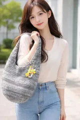 手編みバッグ ショルダーバッグ