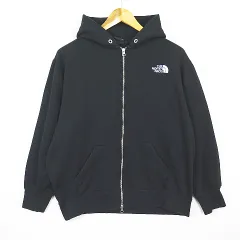 ザノースフェイス THE NORTH FACE Square Logo FullZip スクエアロゴ フルジップ パーカー L ブラック 2sa7335