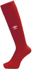 デサント DESCENTE サッカー ストッキング メンズ 25-27cm ソックス 靴下 ロゴ ワンポイント フットボール チーム 部活 練習 トレーニング 試合 大会 新入部員 男性  UAS8902B MRED マンチェスターレッド