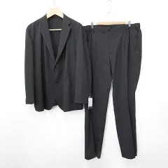 スーツ セットアップ テーラージャケット シングル 2B 裏なし テーパード ロング ドロスト 脇ゴム 大きいサイズ 黒 ブラック 3L サンプル品