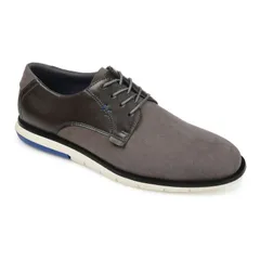 バンス メンズ シューズ オックスフォード ダービー Vance Co Murray Mens Casual Derby Shoes Gray グレー