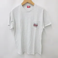 nutty ナッティー Tシャツ カットソー 半袖 ポケット プリント グレー エンジ L ■FF 