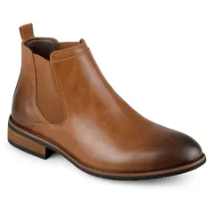 バンス メンズ シューズ ブーツ・レインブーツ チェルシーブーツ チェルシー Vance Co Landon Mens Chelsea Boots Chestnut