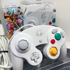 【フルメンテナンス】GC ゲームキューブコントローラー スマブラ ホワイト白色 化粧箱 c