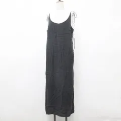 ザラ ZARA ワンピース キャミワンピ ロング ブラック 黒 M