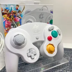 【フルメンテナンス】GC ゲームキューブコントローラー スマブラ ホワイト 白色  化粧箱 b