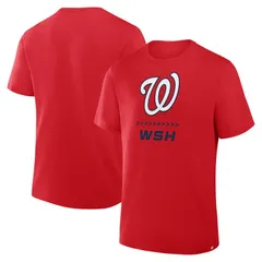 ファナティクス メンズ トップス Tシャツ Mens Fanatics Red Washingtonationals Clubhouse Legacy Side Swipe TShirt Nat Red レッド