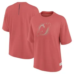 ファナティクス レディース トップス Tシャツ ジャージー Womens Fanatics Red New Jersey Devils Elements Raw Edge Future Ground TShirt Nhl Red レッド