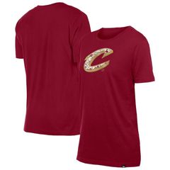 뉴엘라 여성 탑스 티셔츠 Womens New Era Wine Cleveland Cavaliers Glam Game Flower TShirt Cav Multi 멀티카