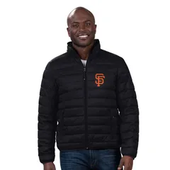 カール バンクス メンズ アウター ジャケット・ブルゾン Mens GIII Sports by Carl Banks Black San Francisco Giants Packable Neckのサムネイル