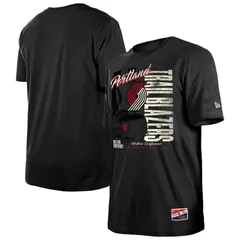 ニューエラ メンズ トップス Tシャツ ヴィンテージ ブレザー MensNew Era Black Portland Trail Blazers Distressed Throwback Vintage Color Pack TShirtrblack ブラック