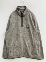 L.L.Bean エルエルビーン ニット/セーター XL TALL グレー 無地 ワンポイント ミドル丈 長袖 タートルネック/ハイネック