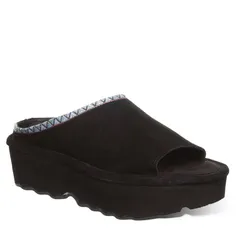 ベアパウ レディース シューズ サンダル プラットフォーム Bearpaw Navigate Womens Platform Slide Sandals Black ブラックのサムネイル