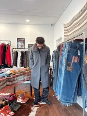 Japanese Vintage カシミア ブレンド ウール コート