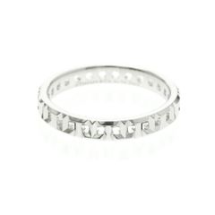 ティファニー(Tiffany) Tトゥルーナローリング K18ホワイトゴールド