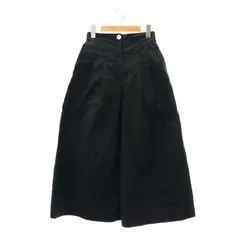 ザルーム TheLoom 24SS JOURNALSTANDARD取り扱い CULOTTE PANTS パンツ ワイド タック ジッパーフライ S 黒 ブラック /DO ■OS