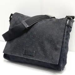 【現状品】GUCCI GGキャンバス メッセンジャー ショルダーバッグ 146236