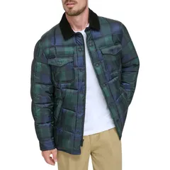ドッカーズ メンズ アウター ジャケット・ブルゾン コーデュロイ キルティング Mens DockersR Midweight Quilted Shacket with Corduroy Collarのサムネイル