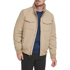 ドッカーズ メンズ アウター ジャケット・ブルゾン Mens DockersR 2Pocket Bomber Jacket Harvest Gold ゴールドのサムネイル