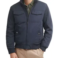 ドッカーズ メンズ アウター ジャケット・ブルゾン Mens DockersR 2Pocket Bomber Jacket Navy ネイビーのサムネイル