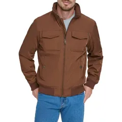 ドッカーズ メンズ アウター ジャケット・ブルゾン Mens DockersR 2Pocket Bomber Jacket Chocolate チョコレートのサムネイル
