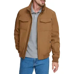 ドッカーズ メンズ アウター ジャケット・ブルゾン Mens DockersR 2Pocket Bomber Jacket Brown ブラウンのサムネイル
