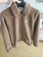 ユニセックス adidas アディダス ブラウン ボア フリース ジャケット 出品