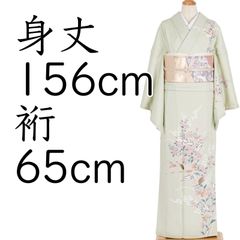 訪問着 ピンク 紗綾綸子 花筏 未仕立て品 - メルカリ