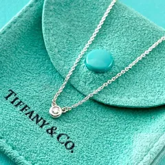 ティファニー 0.07ct ダイヤモンド バイザヤード ネックレス ZJ2fe