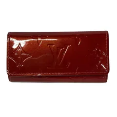 LOUIS VUITTON(ルイヴィトン) キーケース モノグラムヴェルニ ミュルティクレ4 M91976 ポムダムール レザー