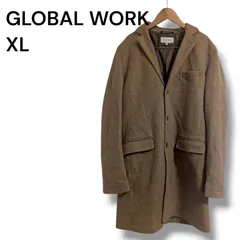 a2366 GLOBAL WORK グローバルワーク チェスターコート ブラウン XL