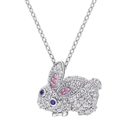 ステラ グレース レディース アクセサリー ネックレス・チョーカー・ペンダントトップ Stella Grace Sterling Silver 110 Carat LabCreated Sapphirのサムネイル