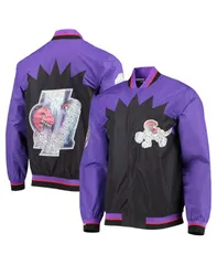 ミッチェルネス メンズ アウター ジャケット・ブルゾン ジャケット Mitchell Ness Mens Toronto Raptors Black Hardwood Classics 75th Anのサムネイル