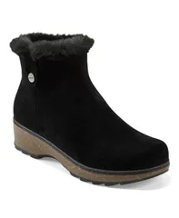 アース レディース シューズ ブーツ・レインブーツ スエード ブーツ Earth Womens Kim Cozy Suede Cold Weather Booties Black Suede ブラックのサムネイル